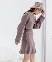 mysty woman | ドルマンニットミニワンピ 983149(ワンピース)