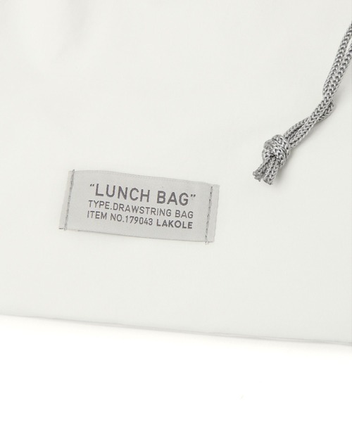 LAKOLE（ラコレ）の「ランチ巾着トートバッグ2 / 978174（トートバッグ・レディース・ベージュ/ダークグレー/ホワイト/グレー/ライトグレー・FREE）」の10枚目の写真