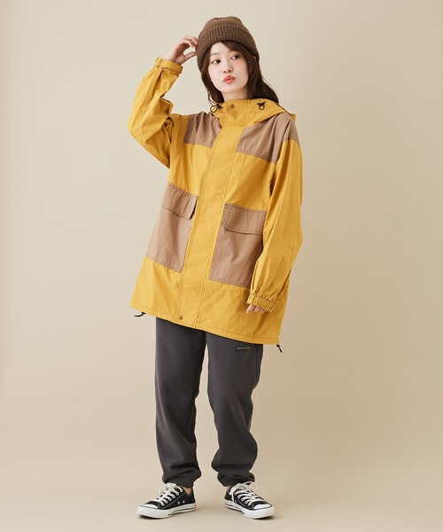 CUBE SUGAR(キューブシュガー)の「フリース裾ゴムイージーパンツ(その他パンツ・レディース・ヘザーチャコール/マルチ/グリーン/ベージュ・M)」の9枚目の写真