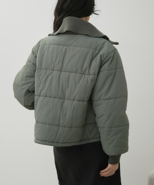 セール】リブカラー中綿ジャケット（ダウンジャケット/コート）｜Aunt