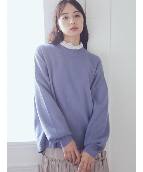 earth music&ecology(アースミュージックアンドエコロジー)の「アンチピリングバックスリットプルオーバー(Tシャツ/カットソー・レディース・ライトグレー系2/ライム/アイボリー/ブラック/ブルー・FREE)」の13枚目の写真