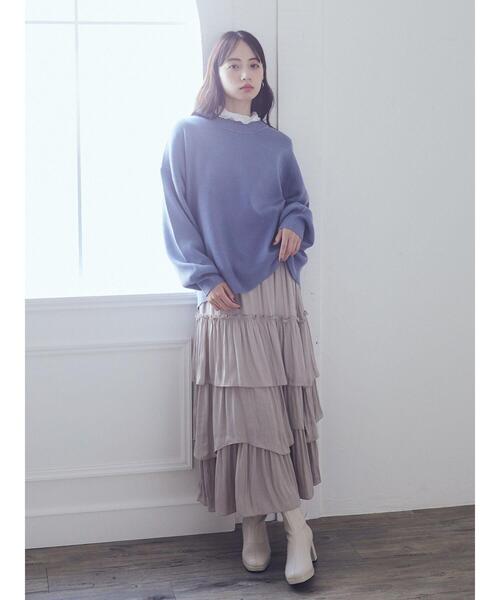 earth music&ecology(アースミュージックアンドエコロジー)の「アンチピリングバックスリットプルオーバー(Tシャツ/カットソー・レディース・ライトグレー系2/ライム/アイボリー/ブラック/ブルー・FREE)」の14枚目の写真