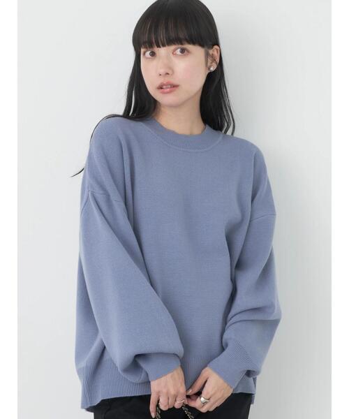 earth music&ecology(アースミュージックアンドエコロジー)の「アンチピリングバックスリットプルオーバー(Tシャツ/カットソー・レディース・ライトグレー系2/ライム/アイボリー/ブラック/ブルー・FREE)」の5枚目の写真