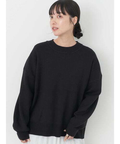 earth music&ecology(アースミュージックアンドエコロジー)の「アンチピリングバックスリットプルオーバー(Tシャツ/カットソー・レディース・ライトグレー系2/ライム/アイボリー/ブラック/ブルー・FREE)」の2枚目の写真