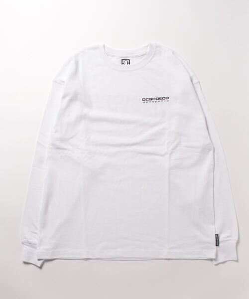 DC SHOES（ディーシーシューズ）の「23 AUTHENTIC OBLIQUE/DCバックプリント長袖ロンT（Tシャツ/カットソー・メンズ・ブラック/ホワイト/ブラウン/グリーン・MEDIUM/LARGE/X-LARGE）」の7枚目の写真