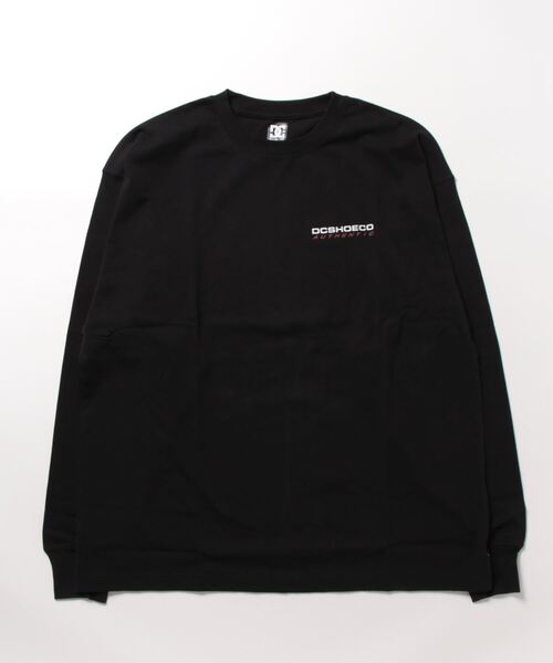 DC SHOES（ディーシーシューズ）の「23 AUTHENTIC OBLIQUE/DCバックプリント長袖ロンT（Tシャツ/カットソー・メンズ・ブラック/ホワイト/ブラウン/グリーン・MEDIUM/LARGE/X-LARGE）」の9枚目の写真