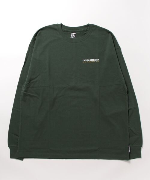 DC SHOES（ディーシーシューズ）の「23 AUTHENTIC OBLIQUE/DCバックプリント長袖ロンT（Tシャツ/カットソー・メンズ・ブラック/ホワイト/ブラウン/グリーン・MEDIUM/LARGE/X-LARGE）」の5枚目の写真