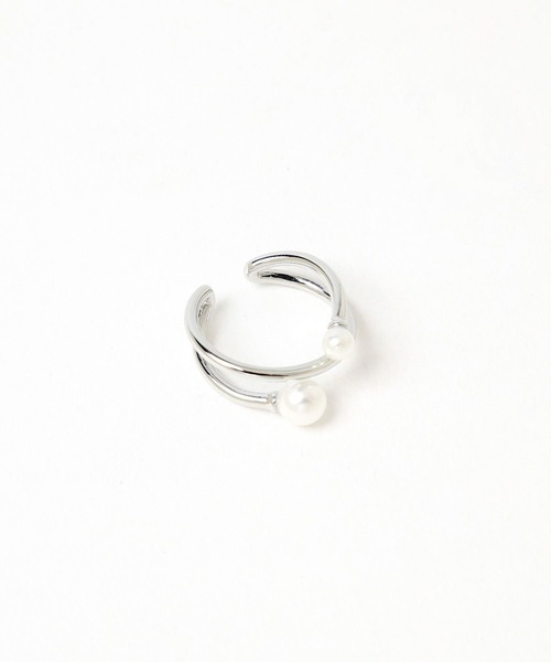 Andemiu（アンデミュウ）の「2パールイヤカフリング991102（イヤーカフ・レディース・シルバー/ゴールド・FREE）」の7枚目の写真