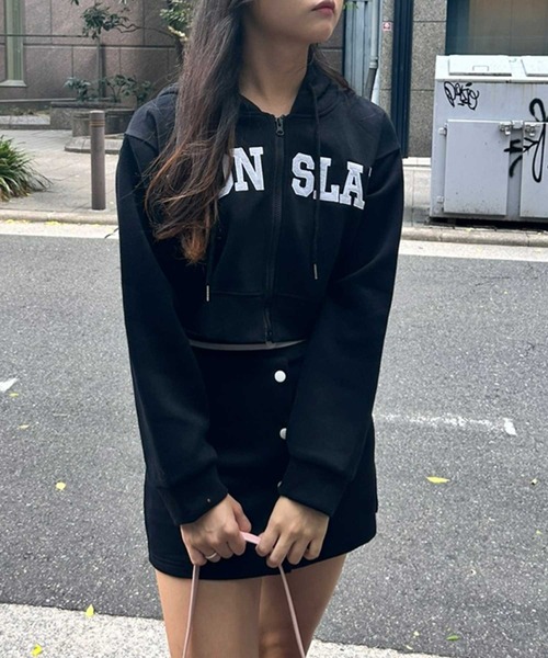 SPIGA(スピーガ)の「フード付ロゴパーカーセットアップ(スカート・レディース・ブラウン/ネイビー/ブラック/グレー・FREE)」の13枚目の写真