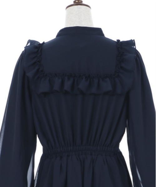 axes femme（アクシーズファム）の「ラッフルフリルシフォンワンピース