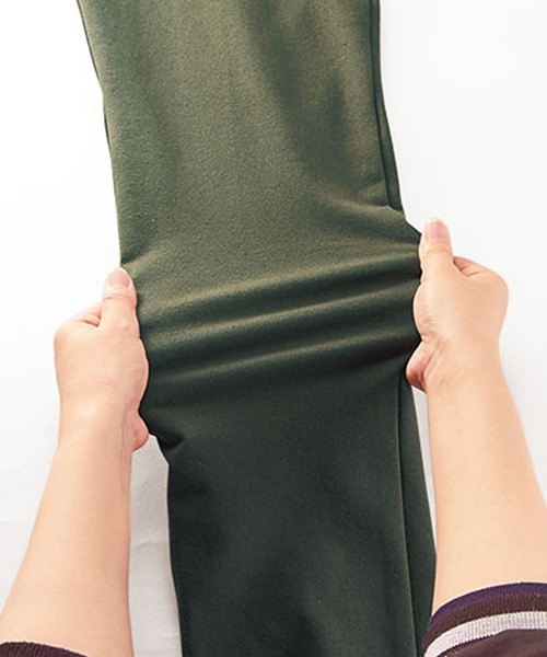 BELLUNA PLUS(ベルーナ)の「裏起毛で暖か!きれい見えスリムパンツ股下71丈(その他パンツ・レディース・カーキ/オフホワイト/ブラック・LARGE/MEDIUM/X-LARGE/SMALL)」の15枚目の写真