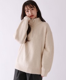 repipi armario | フワモチハーフZIPニット(ニット/セーター)