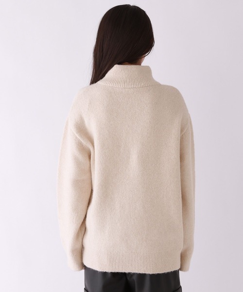 repipi armario(レピピ アルマリオ)の「フワモチハーフZIPニット(ニット/セーター・キッズ・グレー/アイボリー/サックスブルー・SMALL/MEDIUM/LARGE)」の8枚目の写真