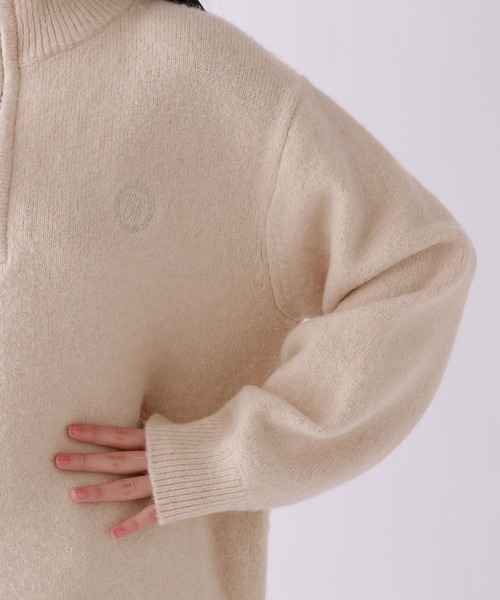 repipi armario(レピピ アルマリオ)の「フワモチハーフZIPニット(ニット/セーター・キッズ・グレー/アイボリー/サックスブルー・SMALL/MEDIUM/LARGE)」の10枚目の写真