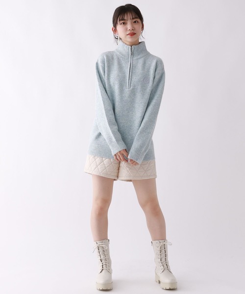 repipi armario(レピピ アルマリオ)の「フワモチハーフZIPニット(ニット/セーター・キッズ・グレー/アイボリー/サックスブルー・SMALL/MEDIUM/LARGE)」の16枚目の写真