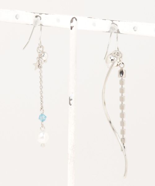tone(トーン)の「【MUURABBTI】アクアブルーと星のピアス(MA)(ピアス(両耳用)・レディース・ブルー・FREE)」の4枚目の写真