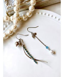 【MUURABBTI】アクアブルーと星のピアス(MA)