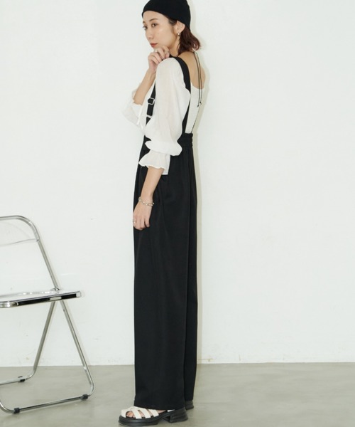 ポリツイルサロペット（サロペット/オーバーオール）｜Auntie Rosa