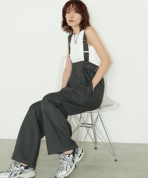 ポリツイルサロペット（サロペット/オーバーオール）｜Auntie Rosa