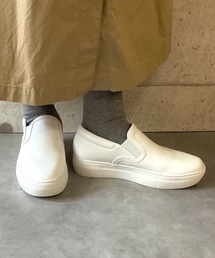 ALL BLACK | 【本革/軽量/187g/カップインソール】スリッポン(スリッポン)