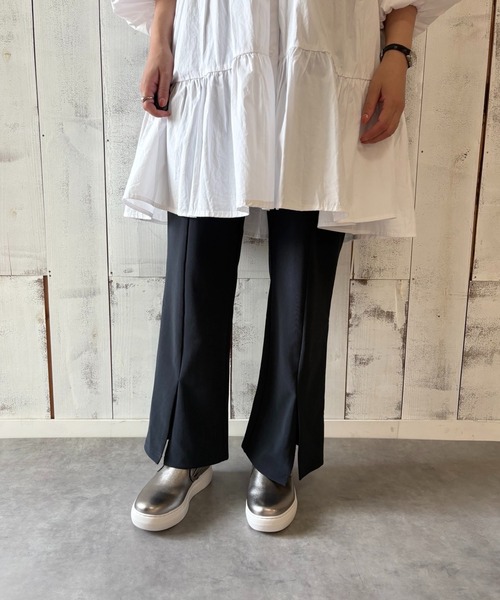 ALL BLACK(オールブラック)の「【本革/軽量/187g/カップインソール】スリッポン(スリッポン・レディース・ブラック/ホワイト/シルバー系・38/37/36/35/39/40)」の22枚目の写真