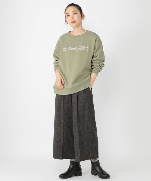 セール】綿麻クロップドワイドパンツ[プラスサイズあり]（その他