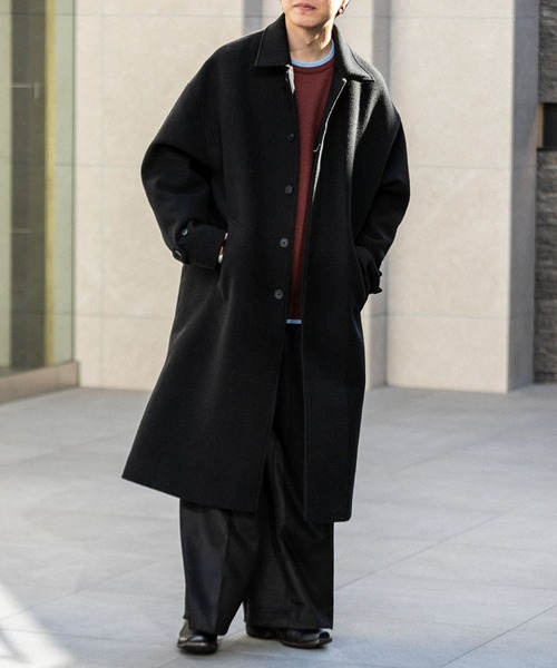 SENSE OF PLACE by URBAN RESEARCH(センスオブプレイスバイアーバンリサーチ)の「『ユニセックス』バルマカーンルーズコート(その他アウター・メンズ・グレー/ブラック・MEDIUM/LARGE)」の9枚目の写真