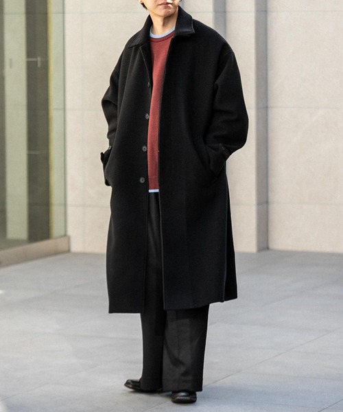 SENSE OF PLACE by URBAN RESEARCH(センスオブプレイスバイアーバンリサーチ)の「『ユニセックス』バルマカーンルーズコート(その他アウター・メンズ・グレー/ブラック・MEDIUM/LARGE)」の10枚目の写真