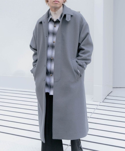 SENSE OF PLACE by URBAN RESEARCH(センスオブプレイスバイアーバンリサーチ)の「『ユニセックス』バルマカーンルーズコート(その他アウター・メンズ・グレー/ブラック・MEDIUM/LARGE)」の3枚目の写真