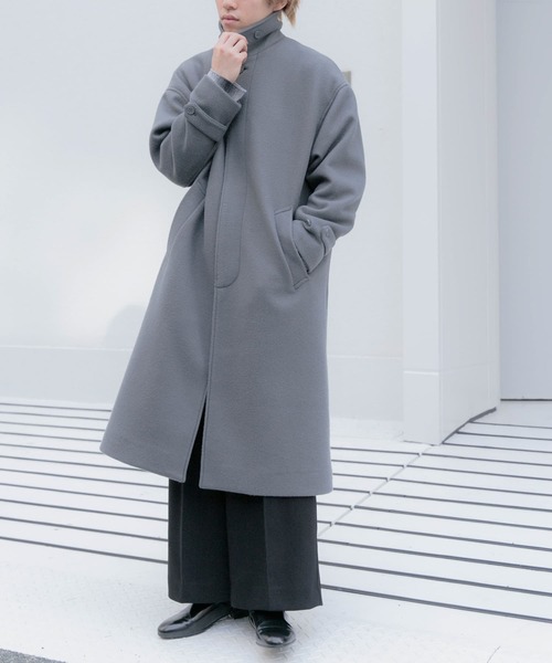 SENSE OF PLACE by URBAN RESEARCH(センスオブプレイスバイアーバンリサーチ)の「『ユニセックス』バルマカーンルーズコート(その他アウター・メンズ・グレー/ブラック・MEDIUM/LARGE)」の5枚目の写真