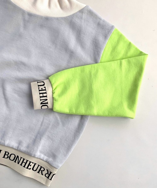 Q（キュー）の「リブロゴ配色トレーナー（スウェット・レディース・ピンク系/グレー系・MEDIUM）」の11枚目の写真