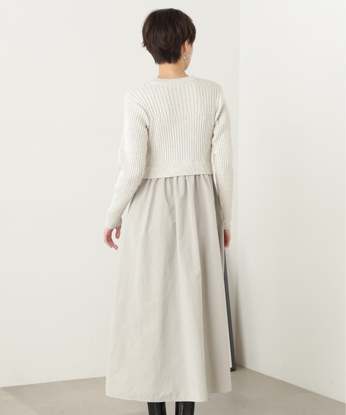 N.（N. Natural Beauty Basic）（エヌエヌナチュラルビューティーベーシック）の「◆ラメニットドッキングワンピース（ワンピース・レディース・ブルー/グレー/ホワイト・MEDIUM）」の16枚目の写真