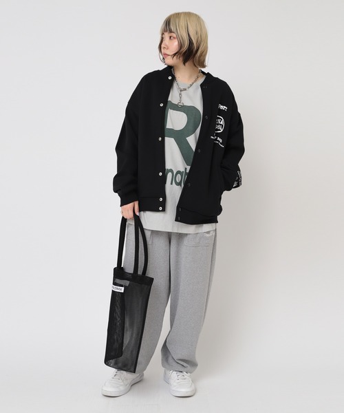 RNA（アールエヌエー）の「E4968 ダブルメッシュトート（トートバッグ・レディース・ピンク/ブラック/イエロー・FREE）」の9枚目の写真