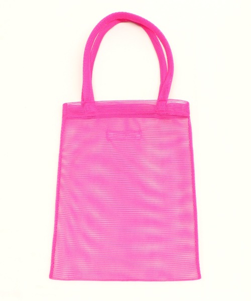 RNA（アールエヌエー）の「E4968 ダブルメッシュトート（トートバッグ・レディース・ピンク/ブラック/イエロー・FREE）」の7枚目の写真