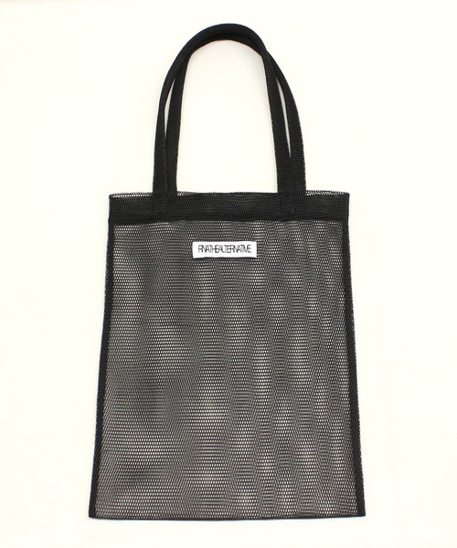 RNA（アールエヌエー）の「E4968 ダブルメッシュトート（トートバッグ・レディース・ピンク/ブラック/イエロー・FREE）」の4枚目の写真