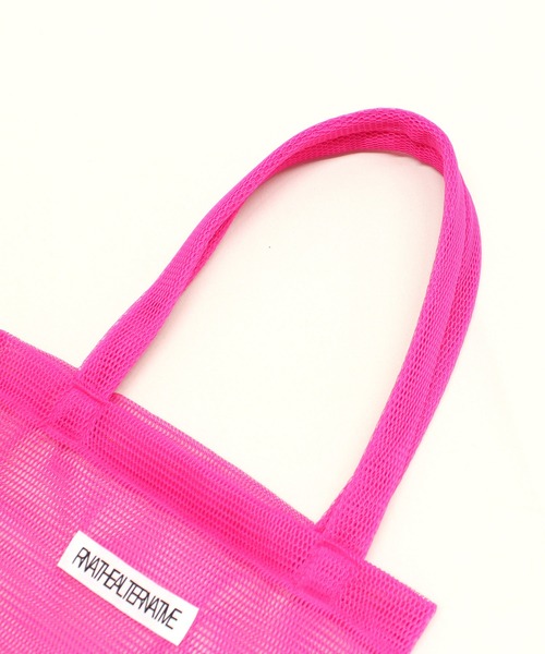 RNA（アールエヌエー）の「E4968 ダブルメッシュトート（トートバッグ・レディース・ピンク/ブラック/イエロー・FREE）」の15枚目の写真