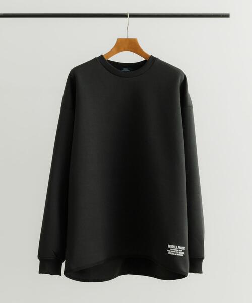 ITEMS URBANRESEARCH（アイテムズ アーバンリサーチ）の「裏起毛ダンボール クルーネックトップス（スウェット・メンズ・グレー/オフホワイト/ブラック・LARGE/MEDIUM）」の3枚目の写真