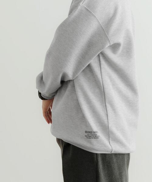 ITEMS URBANRESEARCH（アイテムズ アーバンリサーチ）の「裏起毛ダンボール クルーネックトップス（スウェット・メンズ・グレー/オフホワイト/ブラック・LARGE/MEDIUM）」の7枚目の写真