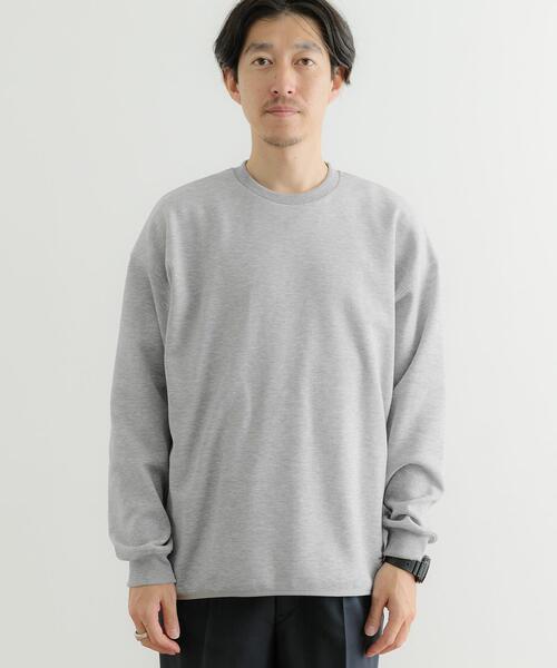 ITEMS URBANRESEARCH（アイテムズ アーバンリサーチ）の「裏起毛ダンボール クルーネックトップス（スウェット・メンズ・グレー/オフホワイト/ブラック・LARGE/MEDIUM）」の11枚目の写真