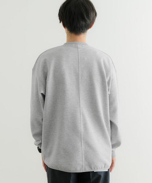 ITEMS URBANRESEARCH（アイテムズ アーバンリサーチ）の「裏起毛ダンボール クルーネックトップス（スウェット・メンズ・グレー/オフホワイト/ブラック・LARGE/MEDIUM）」の13枚目の写真