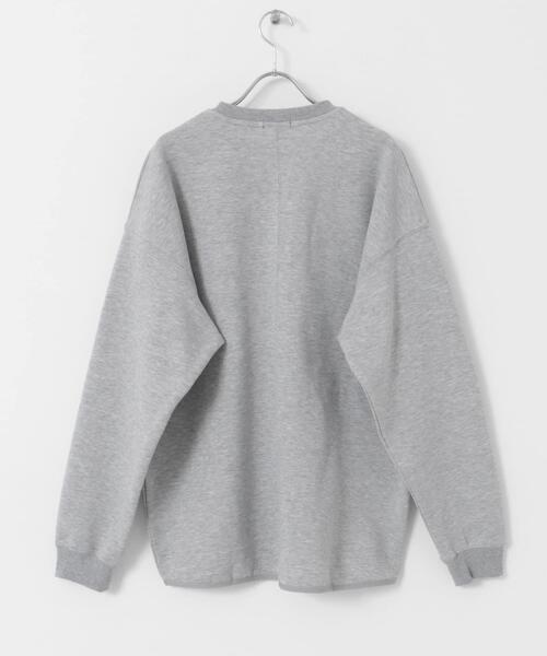 ITEMS URBANRESEARCH（アイテムズ アーバンリサーチ）の「裏起毛ダンボール クルーネックトップス（スウェット・メンズ・グレー/オフホワイト/ブラック・LARGE/MEDIUM）」の19枚目の写真