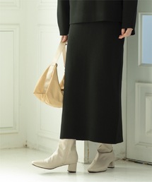 OPAQUE.CLIP | セットアップ対応 前後2WAY/ミラノリブニットタイトスカート【抗ピリング/洗濯機洗い可】(スカート)