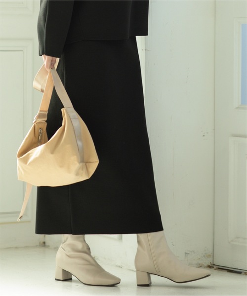 OPAQUE.CLIP(オペークドットクリップ)の「◆≪Oggi 3月号掲載≫ セットアップ対応 前後2WAY/ミラノリブニットタイトスカート【抗ピリング/洗濯機洗い可】(スカート・レディース・ホワイト/ブラック/ライトイエロー系・40/42/36/38)」の13枚目の写真