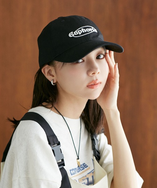 VIS(ビス)の「ロゴキャップ(キャップ・レディース・ブラック/オフホワイト/ボルドー・FREE)」の6枚目の写真