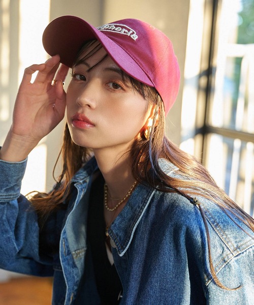 VIS(ビス)の「ロゴキャップ(キャップ・レディース・ブラック/オフホワイト/ボルドー・FREE)」の8枚目の写真