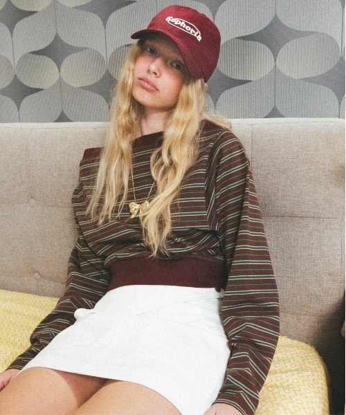 VIS(ビス)の「ロゴキャップ(キャップ・レディース・ブラック/オフホワイト/ボルドー・FREE)」の22枚目の写真