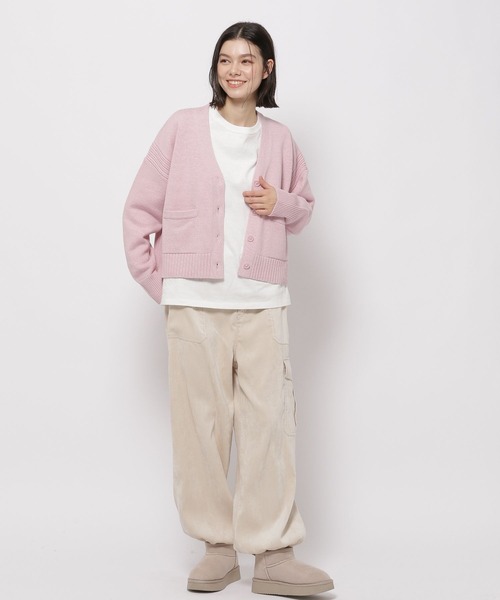 niko and...（ニコアンド）の「洗えるサイドリブVネックカーディガン（カーディガン/ボレロ・レディース・ネイビー/レッド/ピンク/ブルー/アイボリー・SHORT/BIG(L)）」の10枚目の写真