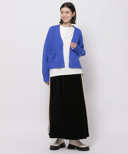 niko and...（ニコアンド）の「洗えるサイドリブVネックカーディガン（カーディガン/ボレロ・レディース・ネイビー/レッド/ピンク/ブルー/アイボリー・SHORT/BIG(L)）」の17枚目の写真