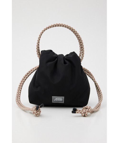 RODEO CROWNS WIDE BOWL（ロデオクラウンズワイドボウル）の「PUFF ハンドバッグ（ショルダーバッグ・レディース・パープル/グリーン/ブラック・FREE）」の10枚目の写真