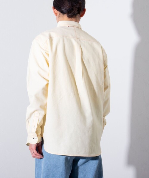 GLOSTER（グロスター）の「【GLOSTER/グロスター】BOY ASTLAD ボタンダウンシャツ (無地/チェック)（シャツ/ブラウス・メンズ・ネイビー/イエロー/ホワイト/グリーン・S/M/L）」の13枚目の写真